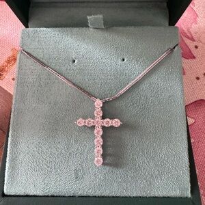 14k Diamond 💎 2ct Cross Necklace